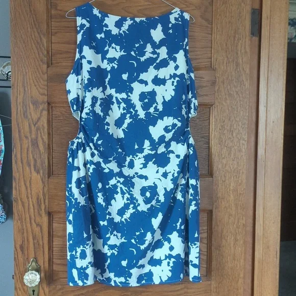 Abercrombie & Fitch Stretch Cotton Cutout Sleeveless Mini Dress Size L - Picture 3 of 11